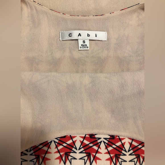 Cabi batik, size small, cream orange & black camisole dress - Picture 3 of 11
